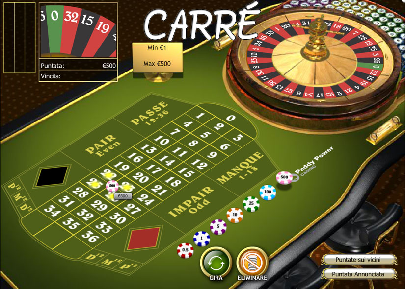 francese ruleta carre