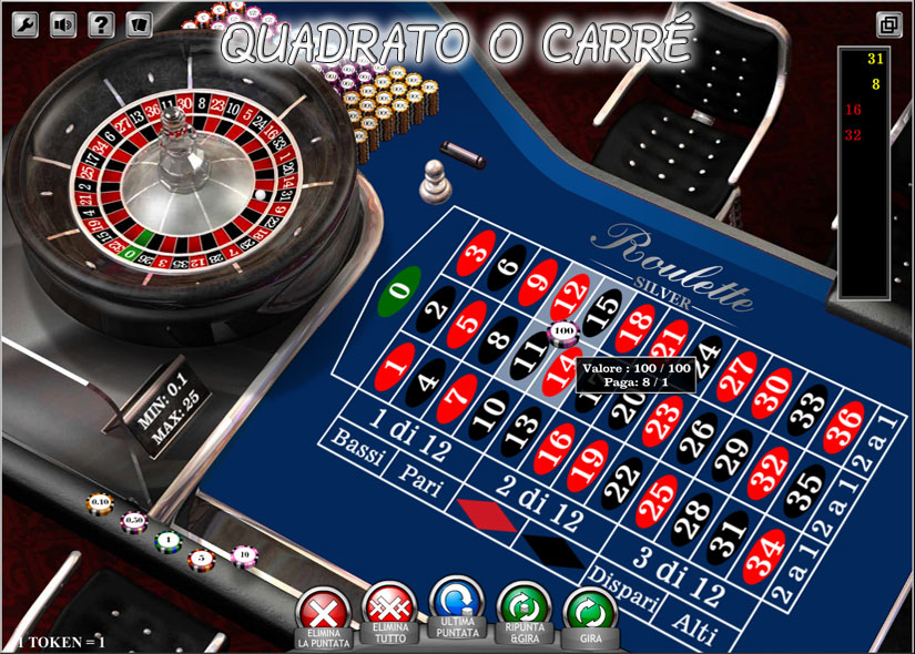 roulette carre