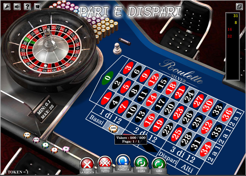 roulette pari dispari