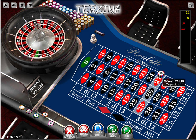 roulette terzina