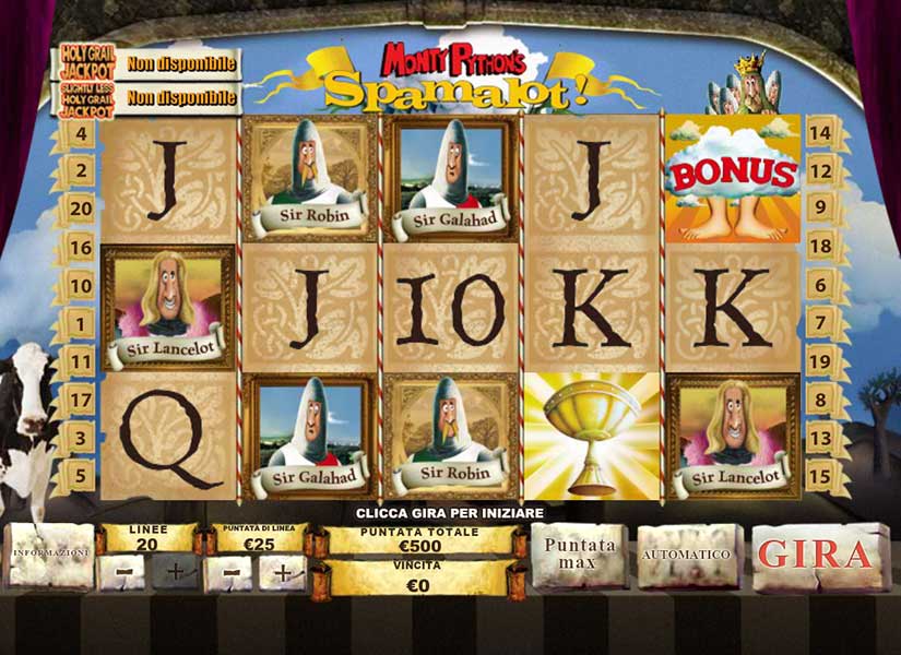 3d slot monty pythons spamalot