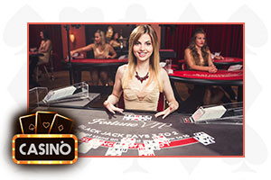 blackjack croupier attraente