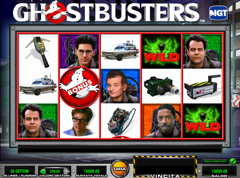 ghostbusters slot 5 rulli