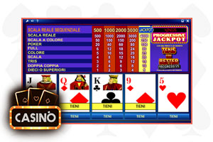 video poker progressive