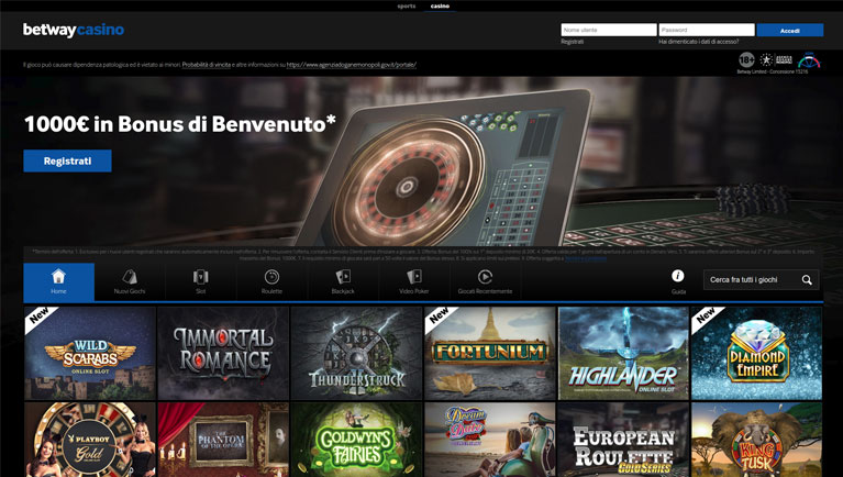 casino betway screenshot