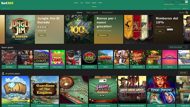 casino bet365 screenshot
